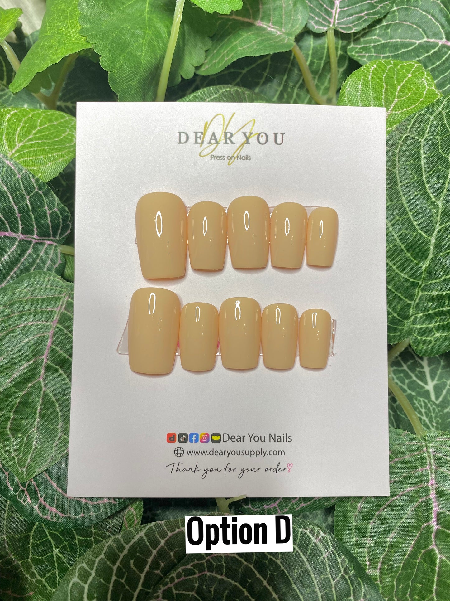 Plain Nails (10 Options) Size Large