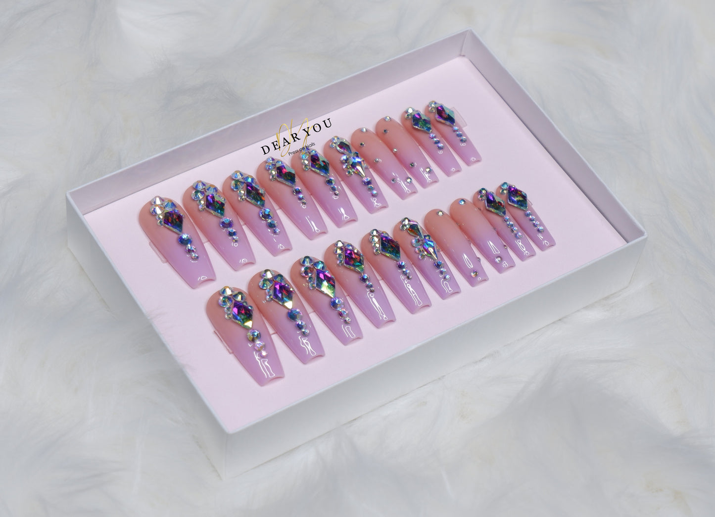Pink Crystals 20pcs (Coffin)