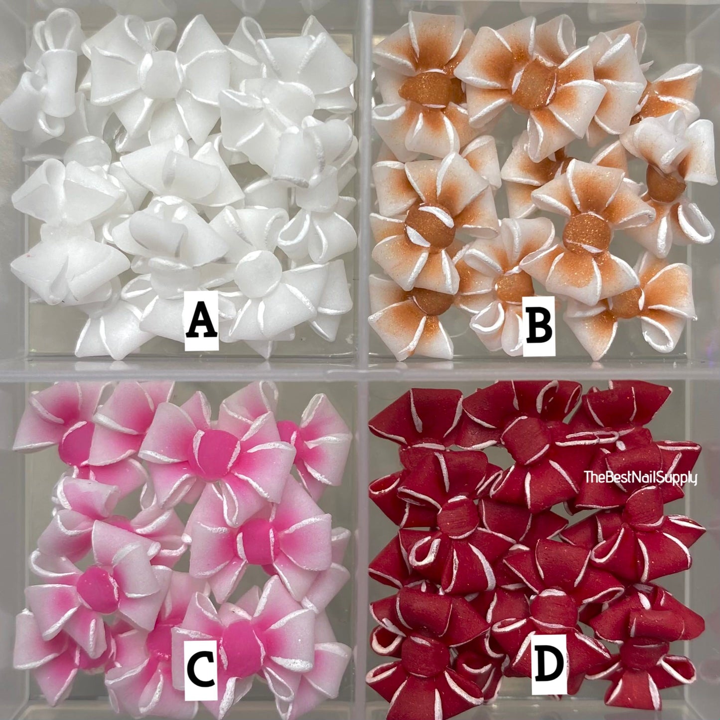 3D Acrylic Flowers 4 Colors (Style 11)