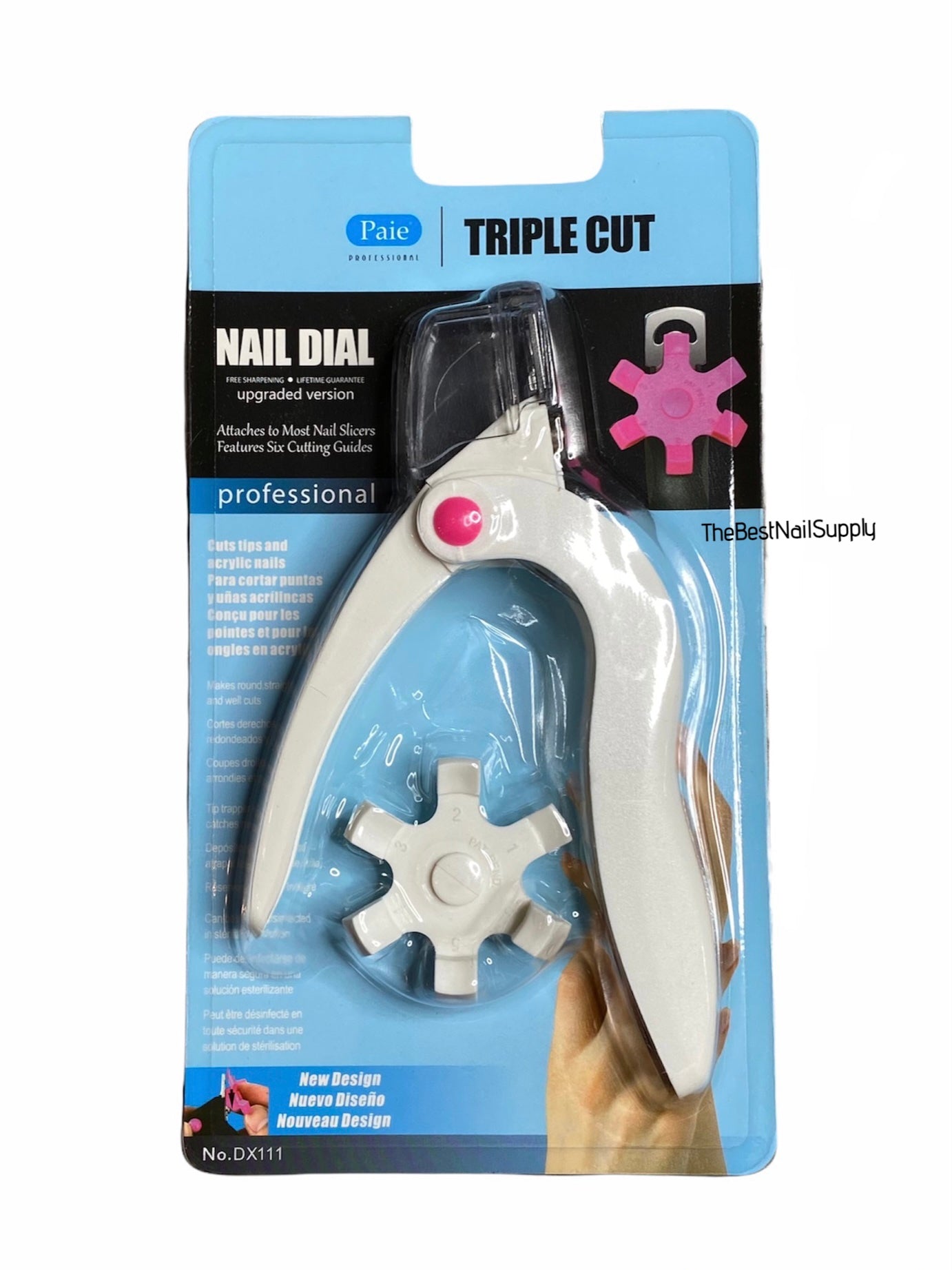 Acrylic Nail Tip Cutter | Triple Action | Professional Tool