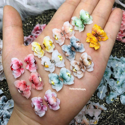 3D Acrylic Flowers 6 Colors (Style 63)