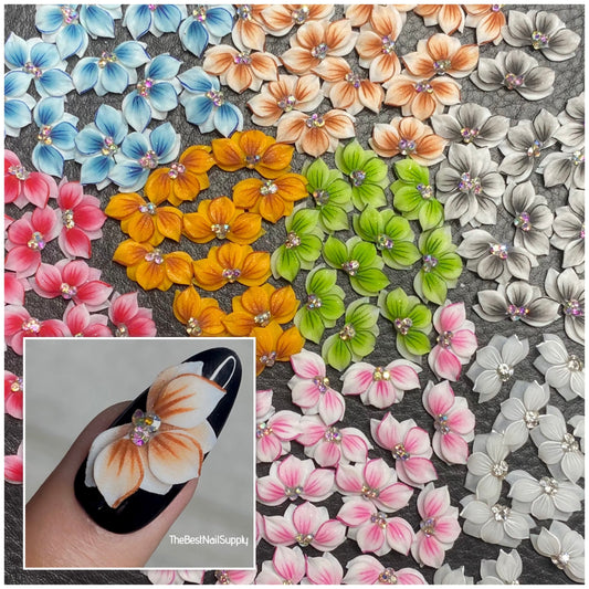 3D Acrylic Flowers 8 Colors (Style 81)