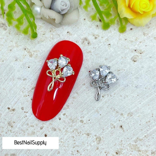 CZ Flower/Bouquet Nail Charm (N5)