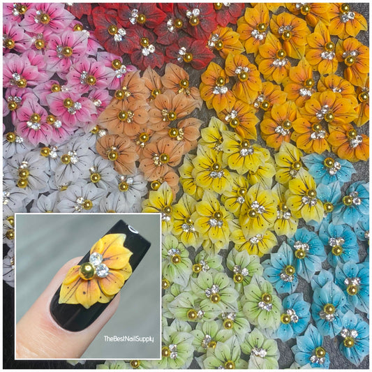 3D Acrylic Flowers 8 Colors (Style 68)