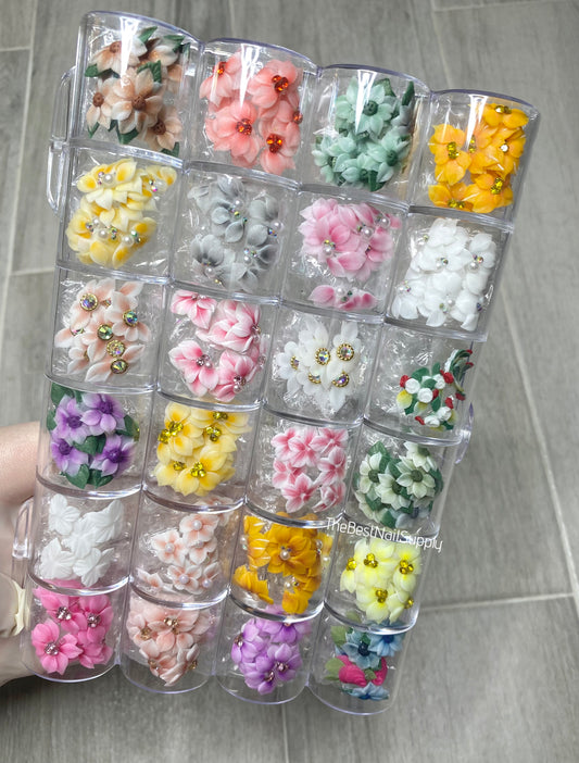 100/200 Pieces Acrylic Flower Set (Style 3)