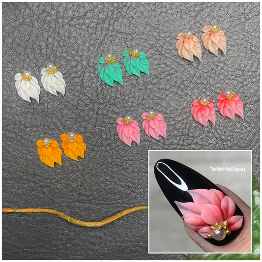 3D Acrylic Flowers 6 Colors (Style 55)