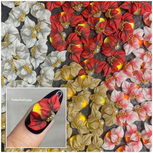 3D Acrylic Flowers 4 Colors (Style 70)