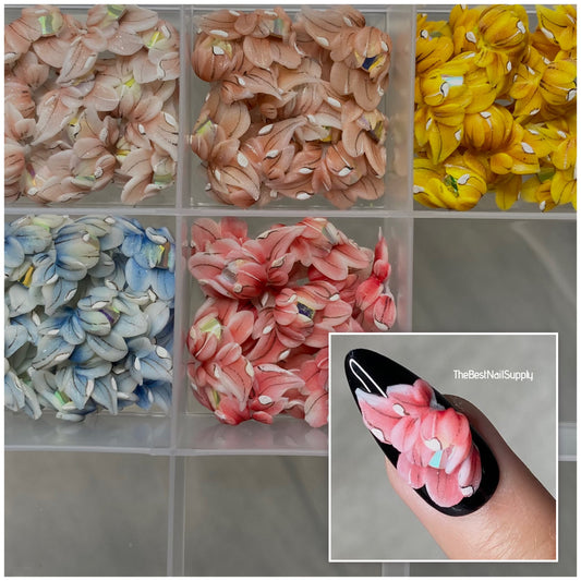 3D Acrylic Flowers 5 Colors (Style 9)