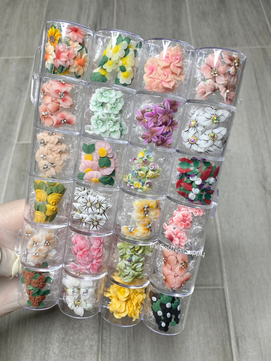 100/200 Pieces Acrylic Flower Set (Style 5)