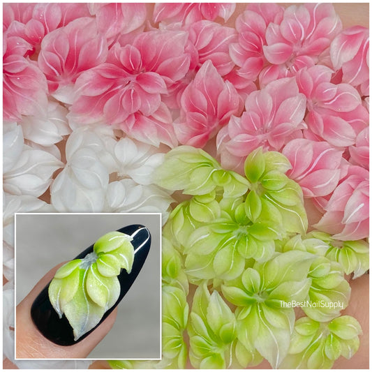 3D Acrylic Flowers 4 Colors (Style 35)