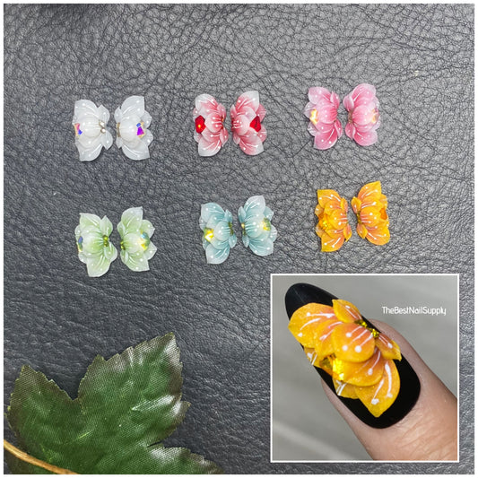 3D Acrylic Flowers 6 Colors (Style 65)