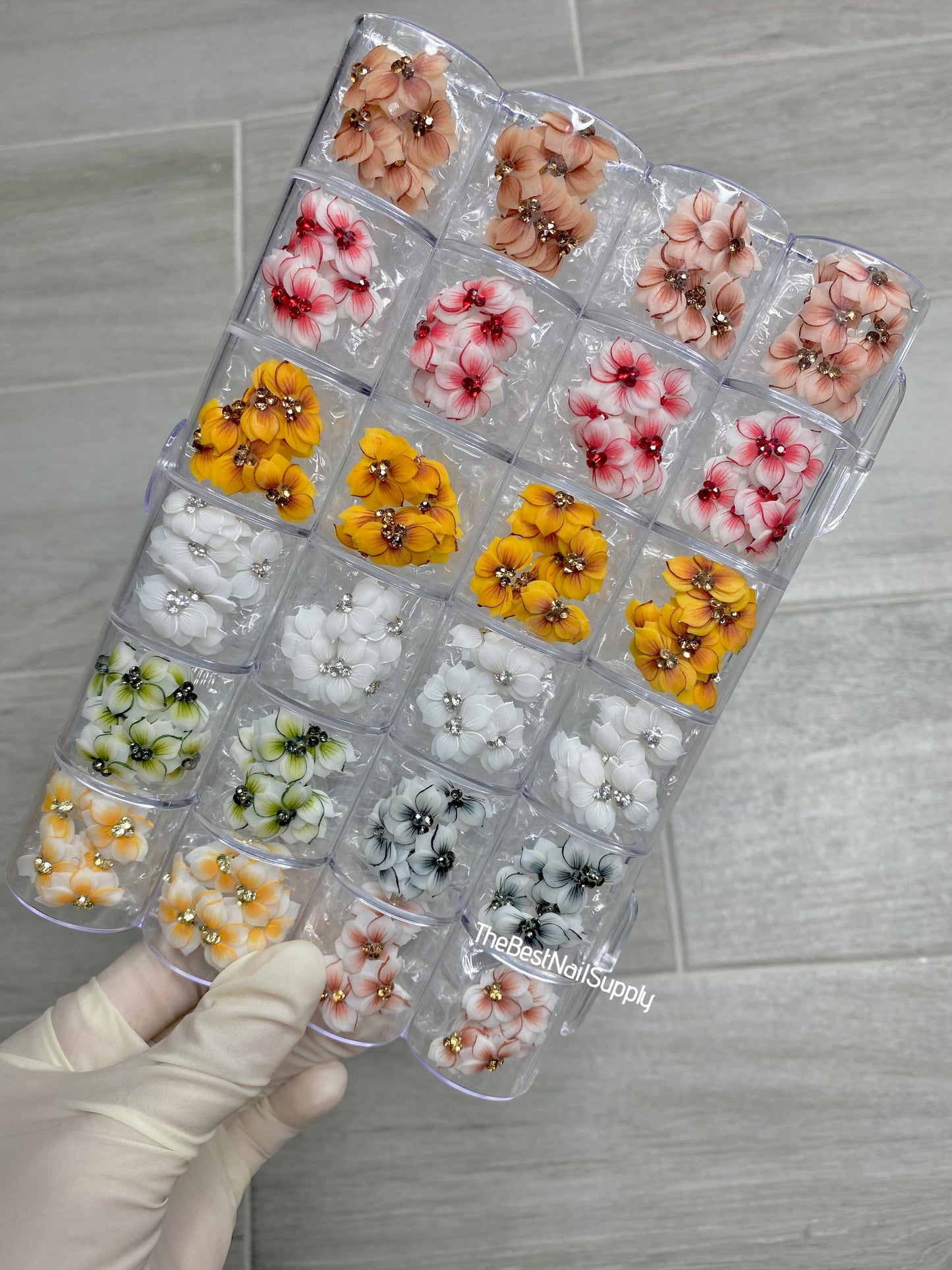 100/200 Pieces Acrylic Flower Set (Style 27)