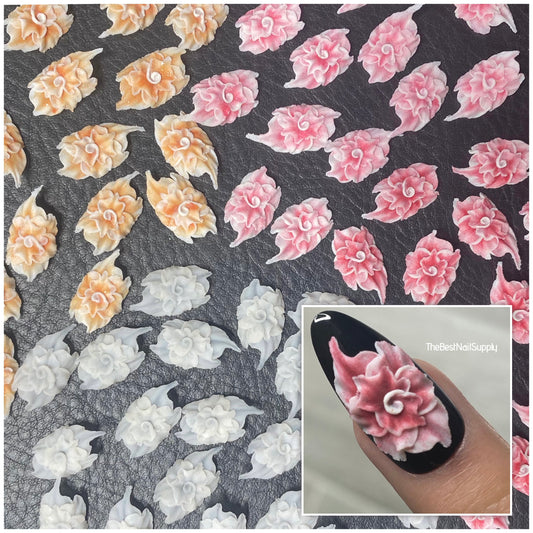 3D Acrylic Flowers 4 Colors (Style 73)