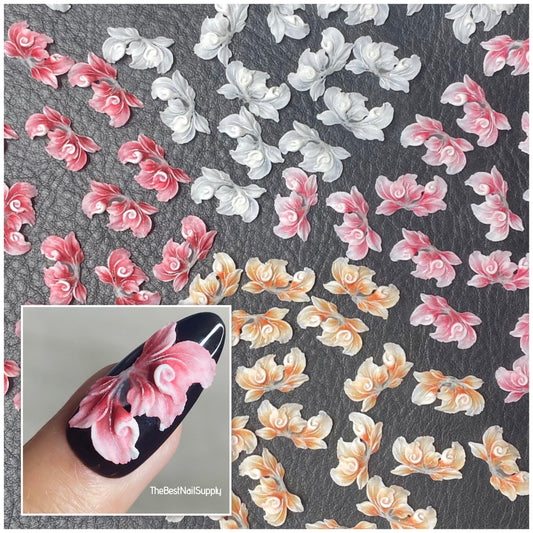 3D Acrylic Flowers 4 Colors (Style 75)