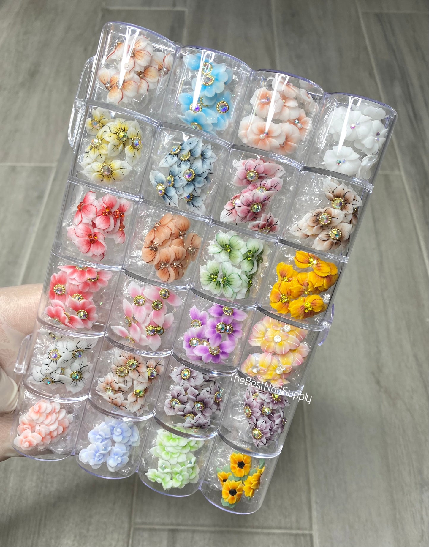 100/200 Pieces Acrylic Flower Set (Style 16)