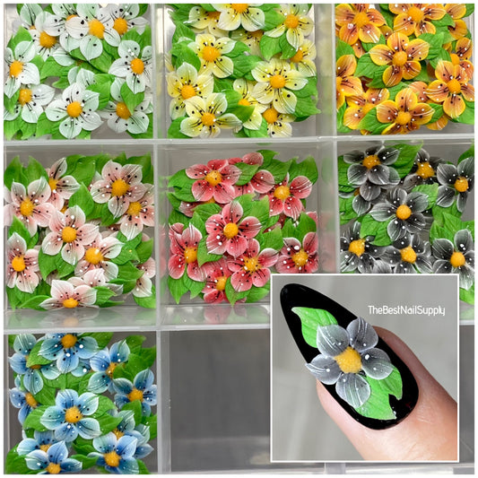 3D Acrylic Flowers 7 Colors (Style 3)