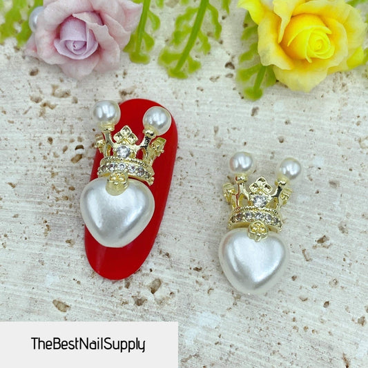 Crown Heart Charm