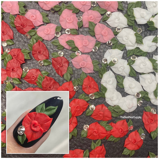 3D Acrylic Flowers 4 Colors (Style 57)