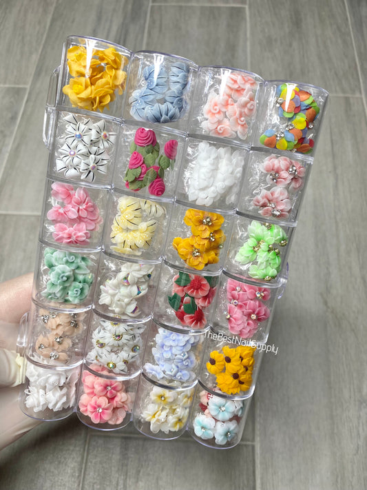 100/200 Pieces Acrylic Flower Set (Style 7)